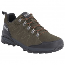 Jack Wolfskin Wanderschuhe Refugio Texapore Low - Veloursleder, wasserdicht - khakigrün Herren